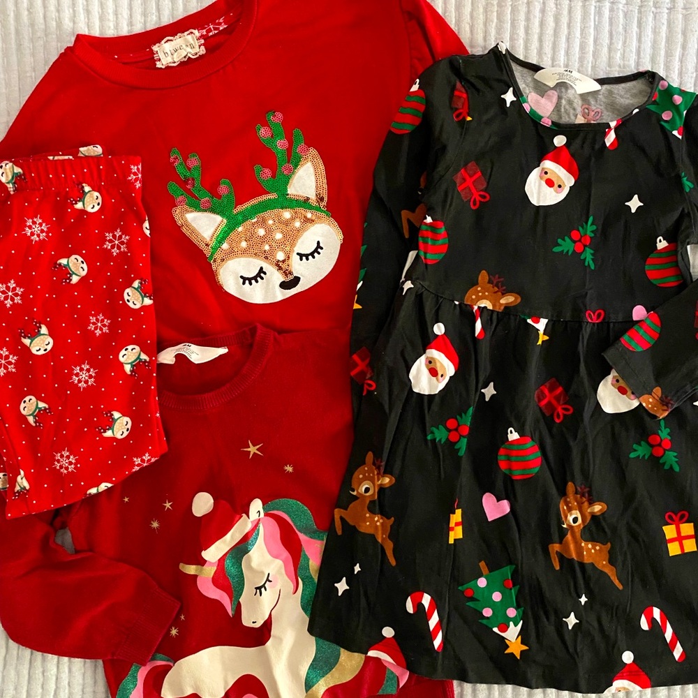 Girls Christmas Lot - size 6/7